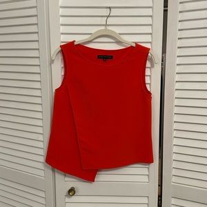 LAST CHANCE: XS - Abbeyglass - Orange/Red Asymmetrical Sleeveless Top